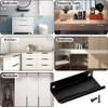 Heuskay 4 Pcs Concealed Handle Handles Drawer Curved Pull Handle