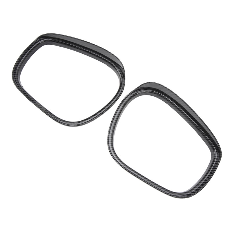 2Pcs Rearview Mirror Rain Eyebrow Frame Door Mirror Frame Trim