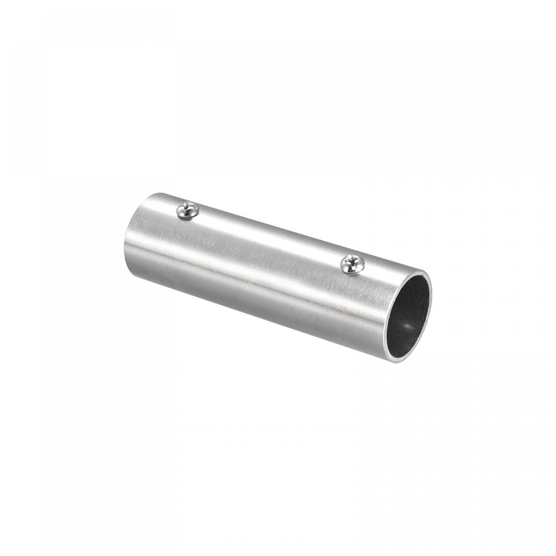 sourcing map Rail Pipe Fitting 2-Way 100 mm 304 Brushed