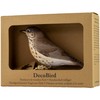 WILDLIFEGARDEN Wildlife Garden WG437 DecoBird Song Thrush - Hand Carved