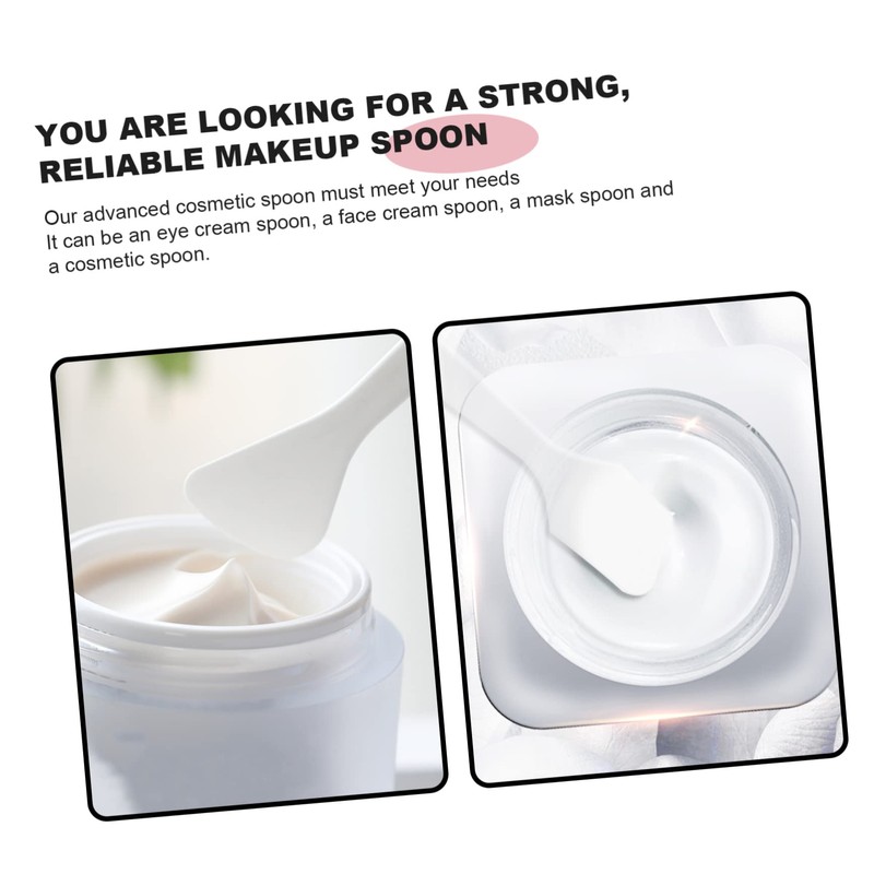 Healeved 40pcs Makeup Spatulas Spoons Transparent Facial Cream Mask Applicators