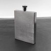 iSavage 3 oz Hip Flask with Square Right Angle Brushed