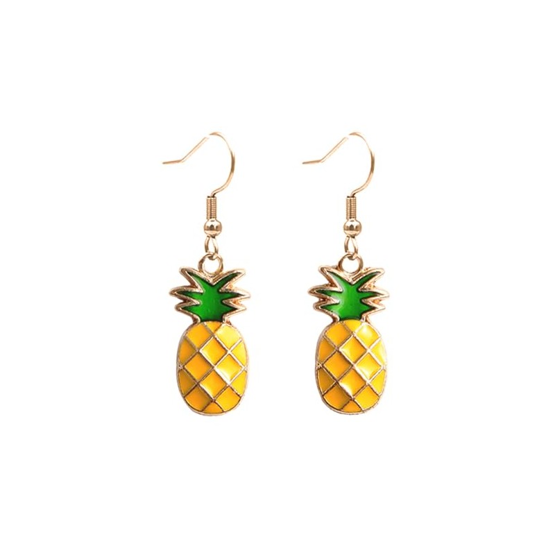 Pineapple Dangle Earrings for Women - Cute Fruit Earrings Jewelry,