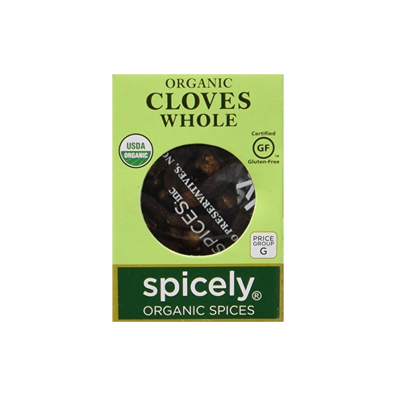 SPICELY Organic Whole Cloves, 0.15 OZ