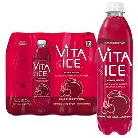 Vita Ice Bing Cherry Plum, 12 Pack, 17 oz. Bottles