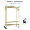 VIPEK R3 Heavy Duty Clothes Rack with Lockable Wheels, Rolling