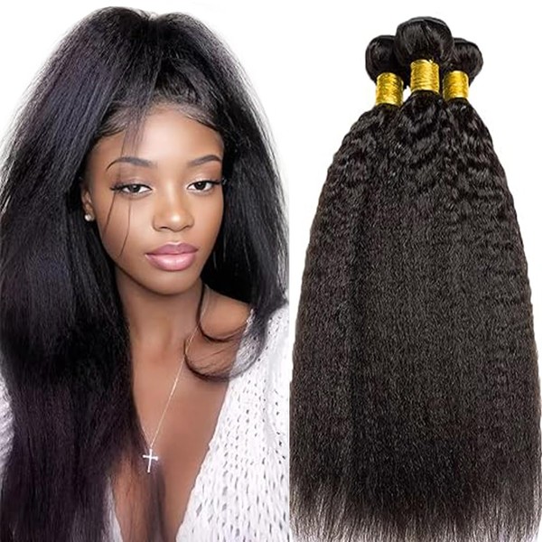 Hxxcoup Bundles Human Hair Bundles Kinky Straight Human Hair Brazilian