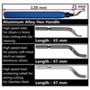 Amfrpar Deburring Metal Handle Hand Deburring Tool with 9 Pieces