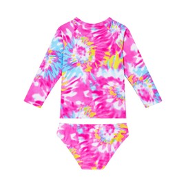 Snowheart Girls Rash Guard Sets Long Sleeves Swimsuit 2 Pieces Tankini Bathing Suit Swimwear for Girls 3-12 Years