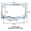 United Pacific 50118 Diecast Chrome Soaring Eagle Motorcyle License Plate