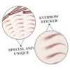 NOLITOY Eyebrow Stickers for Costumes Brown Eyebrow Tint Realistic Hair-like