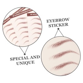 NOLITOY Eyebrow Stickers for Costumes Brown Eyebrow Tint Realistic Hair-like Design Peel off
