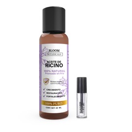Aceite de Ricino para pestañas y cejas Calidad USP - 100% Puro y Natural | Multiusos para Cuidado del Cabello, Pestañas, Cejas, Piel y Uñas | Prensado en Frío y Libre de Aditivos | 60 ml (CON CEPILLO)