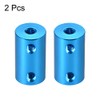 sourcing map 2 Pieces 4 mm to 4 mm Bore