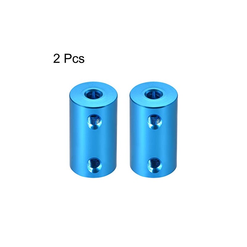 sourcing map 2 Pieces 4 mm to 4 mm Bore