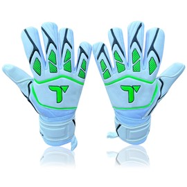 TIGEAR Vortex Series Goalkeeper Gloves (White, 7)