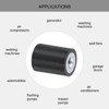 sourcing map 4Pcs 15 x 20mm M5 Thread Female Rubber