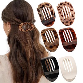 Flat Claw Clips for Women - Curved Non-Slip Hair Clips for Daily & Sleeping & Driving, Matte Strong Hold Hair Accessories for Thin/Thick Hair, Hair Clips Women, Hair Claw Clips