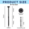 25Pcs Lag Screws #14 x 4-1/2 Structural Wood Screw Heavy