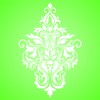 Damask Stencil, 4.5 x 6.5 inch - Large Floral Allover
