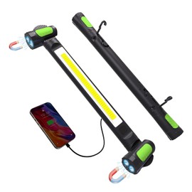 Work Light for Mechanic,3200LM LED Work Lights,6000mAh Rechargeable Magnetic Light bar,Portable Automotive Tools Cordless Underhood Light with Hooks for Car Garage Workshop Emergency,Present for Him