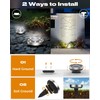 btfarm 16 Pack Solar Lights Outdoor, 8 LED Solar Ground