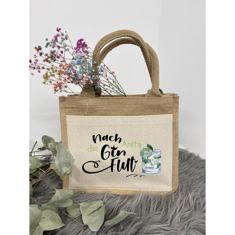 AMBERGER DESIGN by A&M Osterhage amd Jute-Tasche GIn-Geschenk - Nach