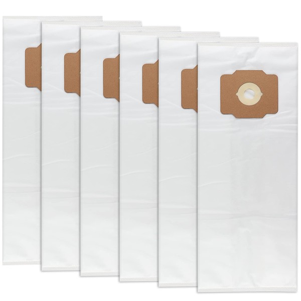 6 Pack Central Vacuum Bags Replacement for Beam, Electrolux, Eureka, Kenmore , Mastercraft, White Westinghouse, Nilfisk, Broan, Husky & Other Central Vac Systems - Non-Woven Cloth Material