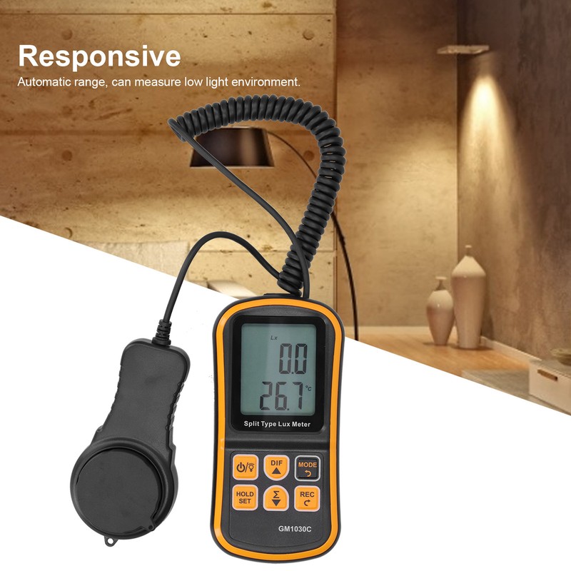 GM1030C 0~200,000 Lx Digital Light Meter High Accuracy AutoRanging Portable