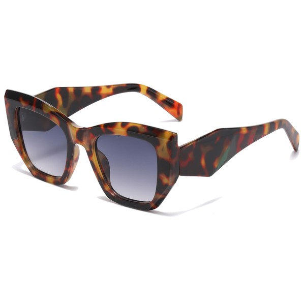 Long Keeper Cat Eye Sunglasses - Women Oversized Cateye Sunglasses