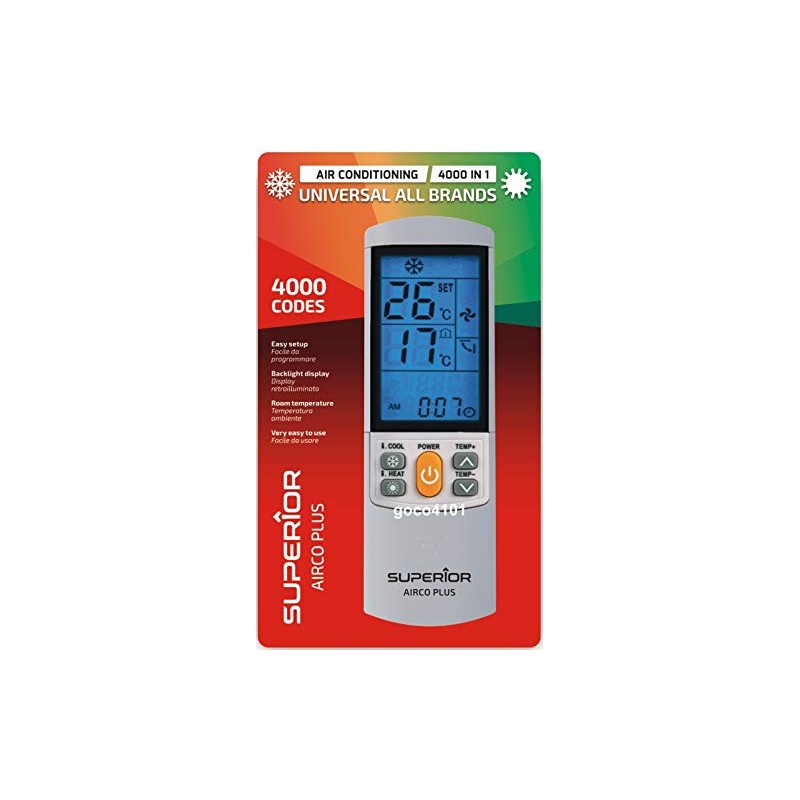 Universal Replacement AIRPLUS4000 AC AIR Conditioner Remote Control for EMAILAIR