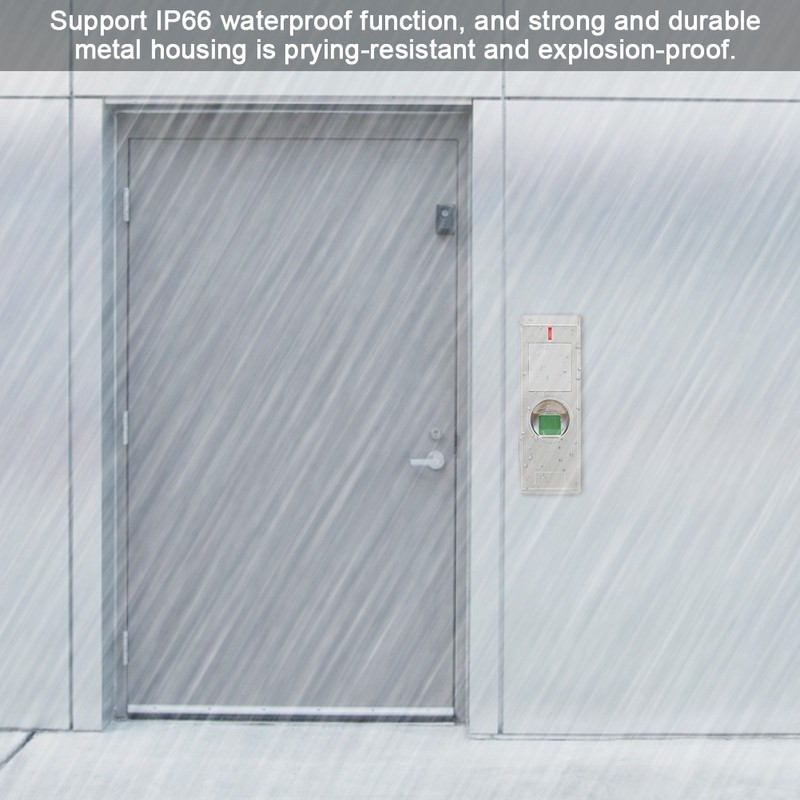 Metal IP66 Waterproof Fingerprint Access Controller Door 125KHZ ID Card