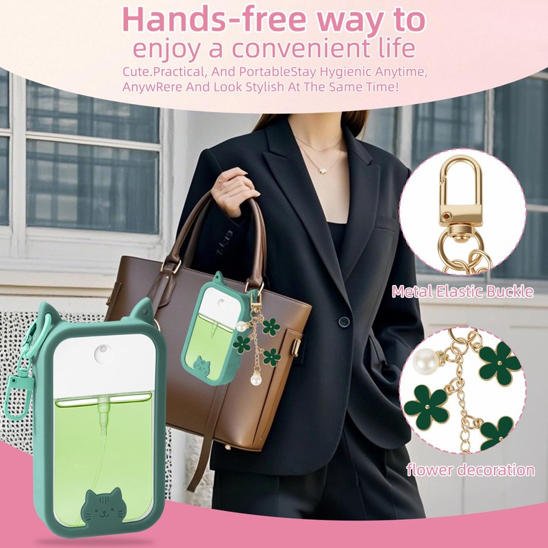 QIOFEARTH Silicone Case Compatible with Touchland Hand Sanitizer Spray Mist