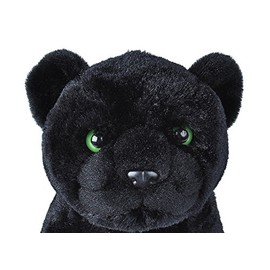 Wild Republic Jaguar Black, Cuddlekins, Stuffed Animal, 12 inches, Gift for Kids, Plush Toy, Fill is Spun Recycled Water Bottles