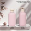 ShanySheny 6.8oz Refillable Shampoo and Conditioner Bottles, 2PCS Squeezable Travel