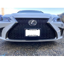 TN TrunkNets Inc A NASA-Like Rubber Front License Plate Frame Tag Holder Guard Bumper for Lexus