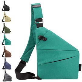 Sopxpvp Anti Theft Bag, Anti Theft Crossbody Bag Women, Personal Flex Bags, Waterproof Casual Sling Bags for Daily Use (Left-YaoSe)