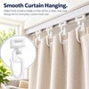 Curtain Track Gliders for Curtain Rails – 20PCS Plastic Hooks