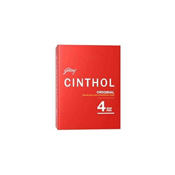 Cinthol Original Deodorant and Complexion Soap - 4 Soap Pack 100g X 4