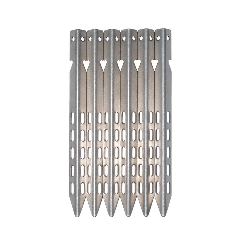 Tripmas Ultralight Titanium Tent Stakes - Anticorrosive Tent Pegs V-Shaped