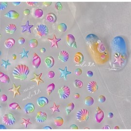 Tomoni Nail Sticker Gradient Seashell 360, 1 Piece / 토모니 네일스티커 그라데이션 조개 360, 1개