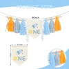 Outer Space High Chair Tassels Banner，Planets Astronaut Rocket 1st Birthday