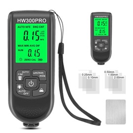 Digital Coating Thickness Gauge, Ultra high Precision Probe, Paint Mil Thickness Meter for Automotive Paint Thickness Measurement, Measuring Range: 0 to 2000UM(Black)