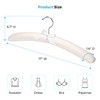 JS HANGER Padded Clothes Hangers for Sweaters 17Inch – 10