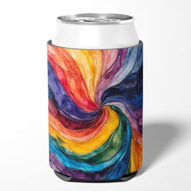 Caroline's Treasures Gay Mosaic of Pride Can or Bottle Hugger Cooler Washable Drink Sleeve Collapsible Beverage Insulated Holder, Can Hugger, Multicolor