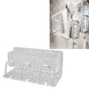Water Ripple Toothbrush Holder Acrylic Punch Free Wall Mount Toothbrush