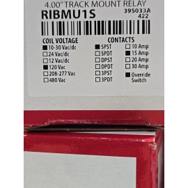 RIB 4.00" Track Mount Relay RIBMU1S 395033A With Mounting Track