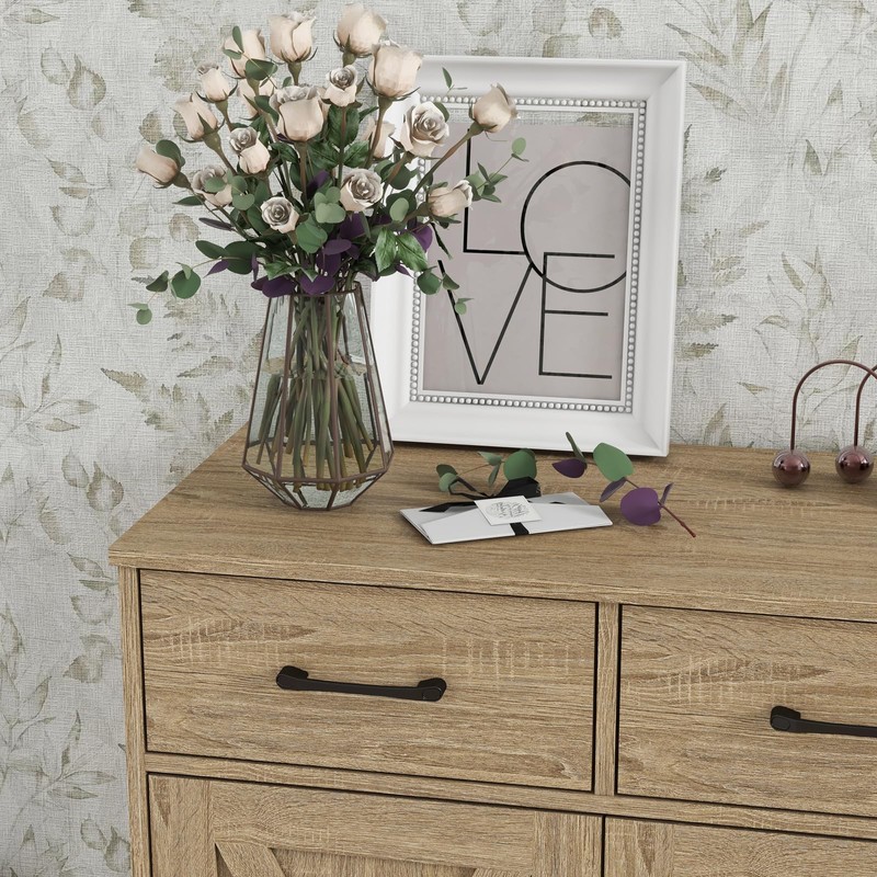 Panana Sideboard 2 Drawers 2 Doors Entryway Storage Cabinet Living