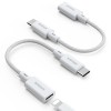 ZOOAUX 2 Pack LightningtoUSB C Adaptercolor: White