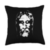 Shroud Of Turin Face of Jesus Christ Catholic Throw Pillow